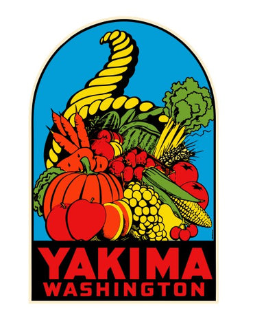 Yakima Washington Vintage Style Sticker Decal R8812