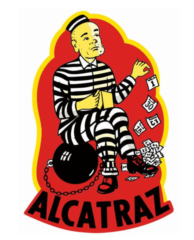 Alcatraz Vintage Style Sticker Decal R8739