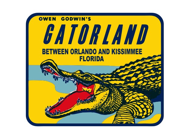 Gatorland Vintage Style Sticker Decal R8639