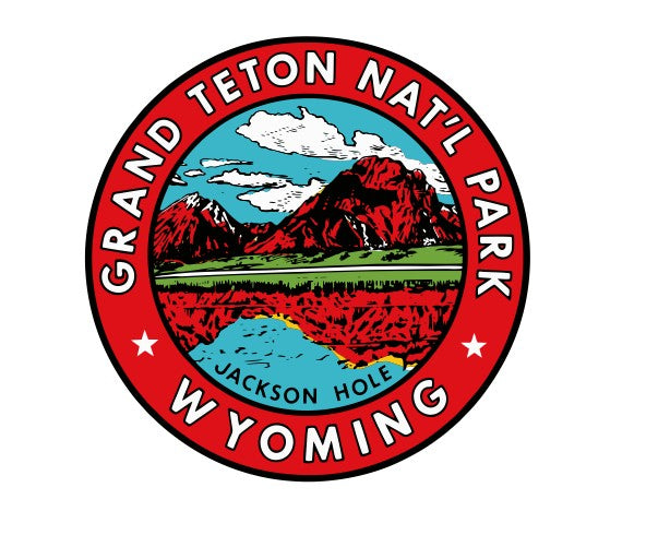 Grand Teton Wyoming Vintage Style Sticker Decal R8785