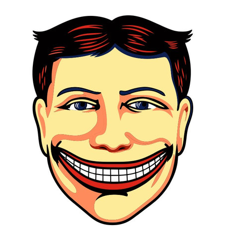 Funny Face Vintage Style Sticker Decal R8498