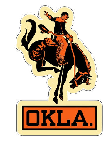 Oklahoma Vintage Style Sticker Decal R8502