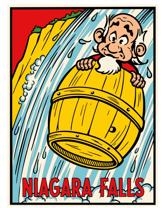Niagara Falls Vintage Style Sticker Decal R8500