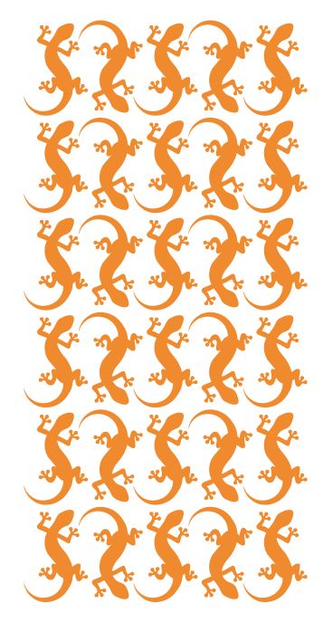 Lizard Stickers Sticker 1-1/4" DC35-020 Light Orange