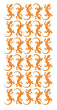 Lizard Stickers Sticker 1-1/4" DC35-020 Light Orange