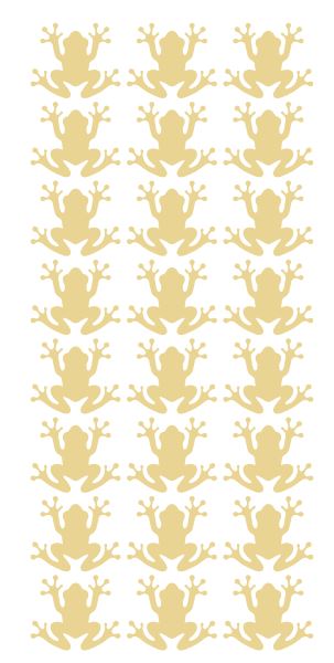 Frog Stickers Sticker Vinyl 1.20" DC34-023 Ivory