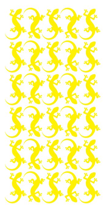 Lizard Stickers Sticker 1-1/4" DC35-025 Light Yellow