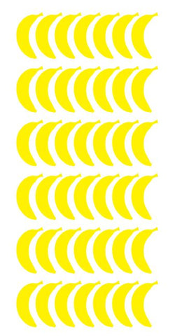 Banana Stickers Sticker 1-1/4" DC36-025 Light Yellow