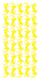 Lizard Stickers Sticker 1-1/4" DC35-025 Light Yellow
