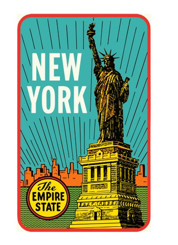 New York Vintage Style Sticker Decal R8568