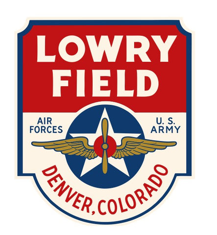 Lowry Field Colorado Vintage Style Sticker Decal R8594