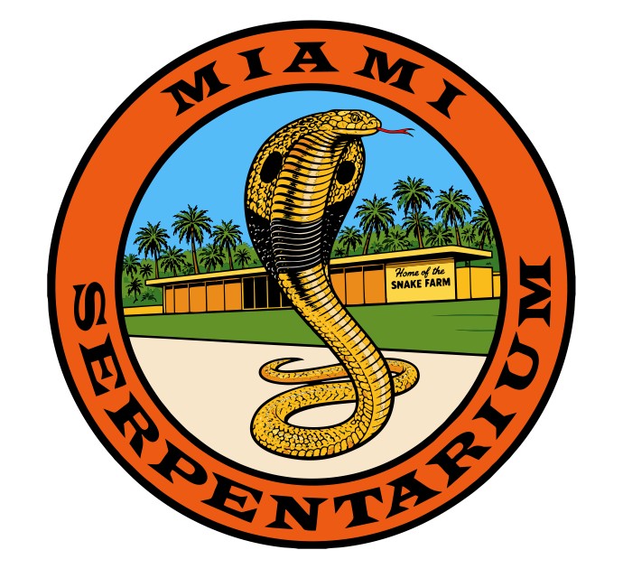 Serpentarium Vintage Style Sticker Decal R8516
