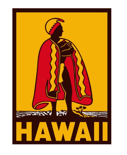 Hawaii Vintage Style Sticker Decal R8565