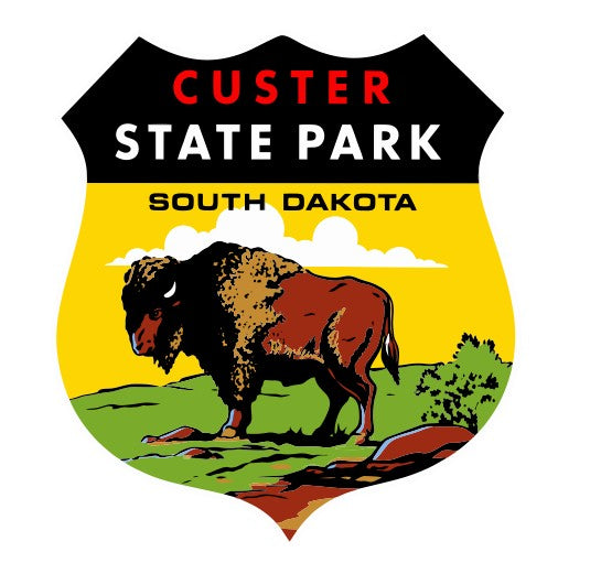 South Dakota Vintage Style Sticker Decal R8550