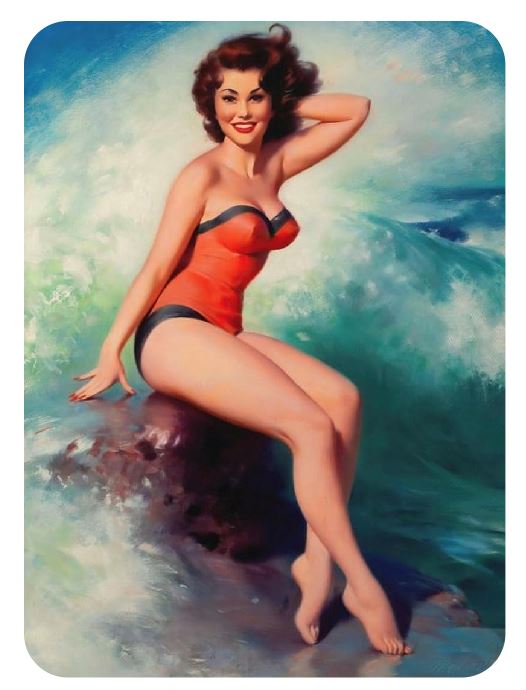 Pinup Girl Sticker Decal pin up pin-up P235