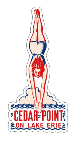 Lake Erie Vintage Style Sticker Decal R8545