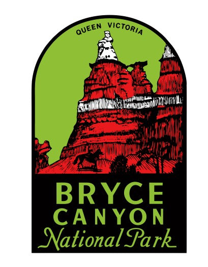 Bryce Canyon Vintage Style Sticker Decal R8607