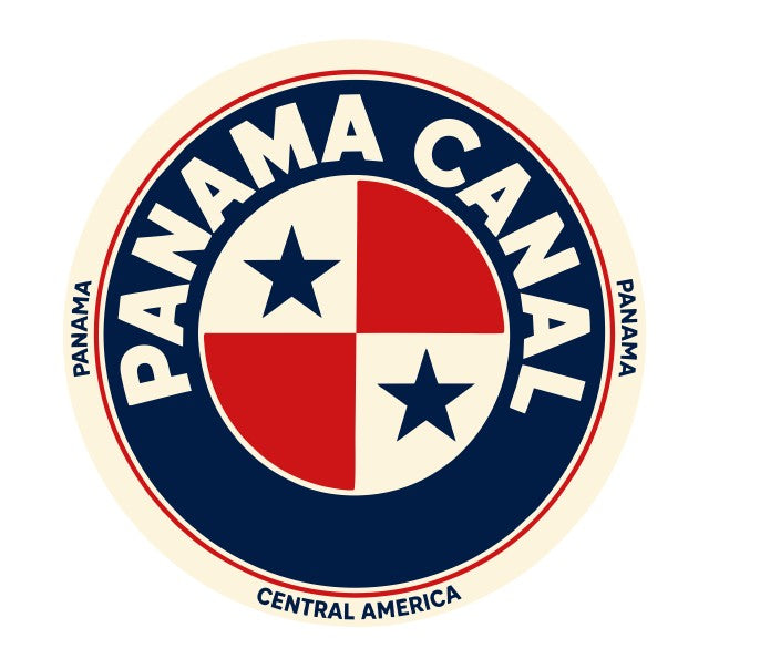 Panama Vintage Style Sticker Decal R8602