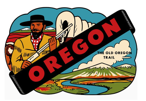 Oregon Vintage Style Sticker Decal R8515