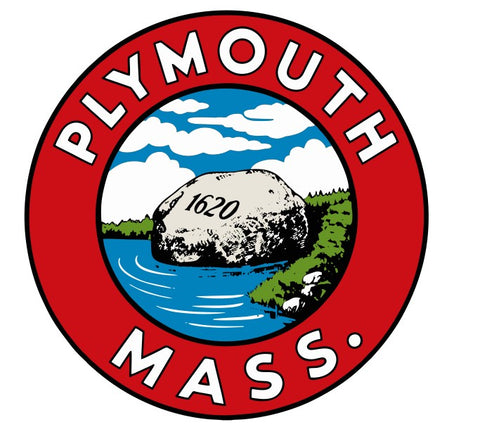 Plymouth Mass Vintage Style Sticker Decal R8530