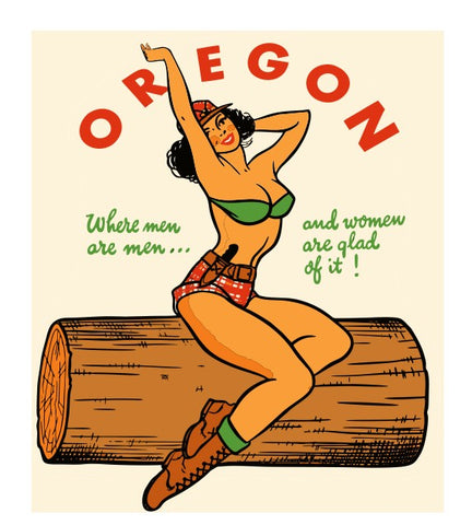 Oregon Vintage Style Sticker Decal R8588