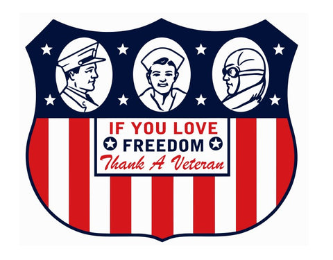 Veteran Vintage Style Sticker Decal R8524