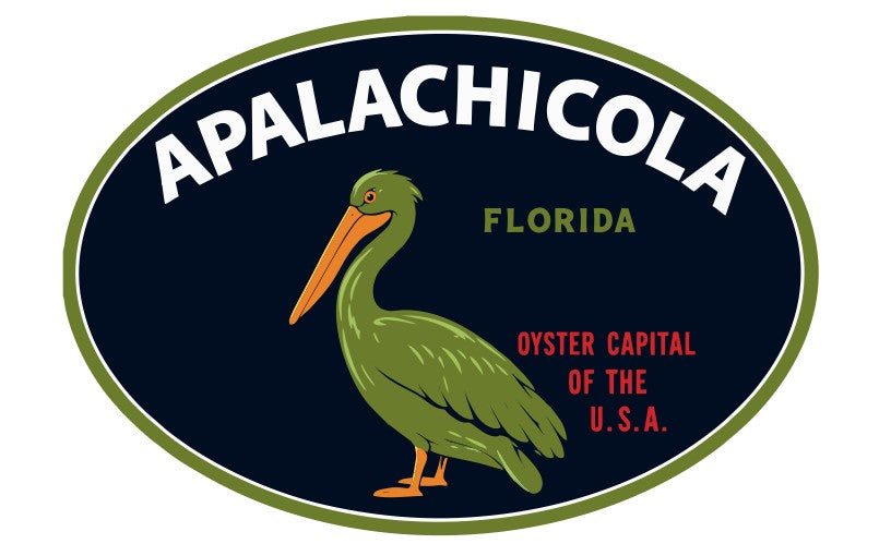 Apalachicola Vintage Style Sticker Decal R8582