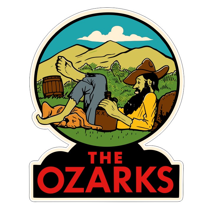 The Ozarks Vintage Style Sticker Decal R8526