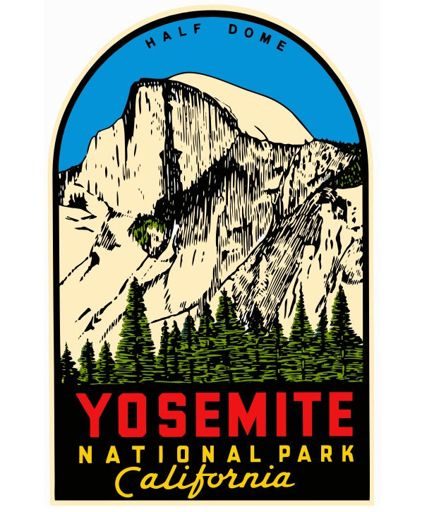 Yosemite Nat'l Park Vintage Style Sticker Decal R8555