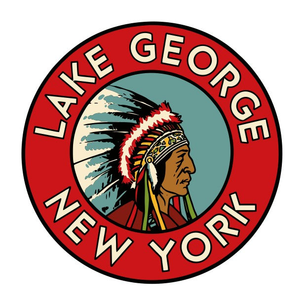 Lake George NY Vintage Style Sticker Decal R8613
