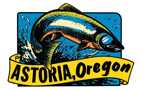 Astoria, Oregon Vintage Style Sticker Decal R8631