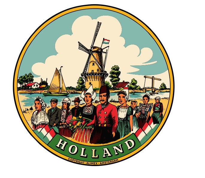 Holland Vintage Style Sticker Decal R8592