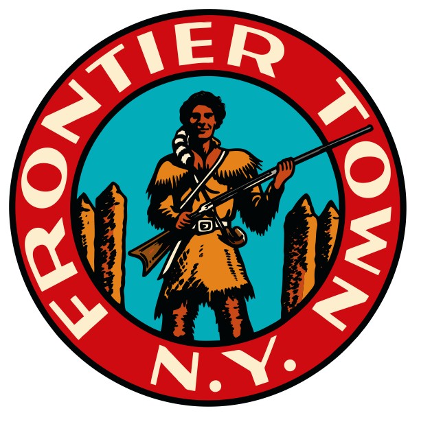 Frontier Town New York Vintage Style Sticker Decal R8624