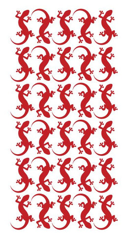 Lizard Stickers Sticker 1-1/4" DC35-032 Red