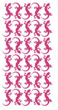 Lizard Stickers Sticker 1-1/4" DC35-041 Hot Pink