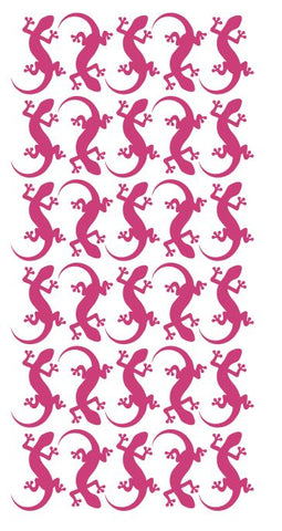 Lizard Stickers Sticker 1-1/4" DC35-041 Hot Pink