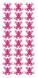 Frog Stickers Sticker Vinyl 1.20" DC34-041 Hot Pink