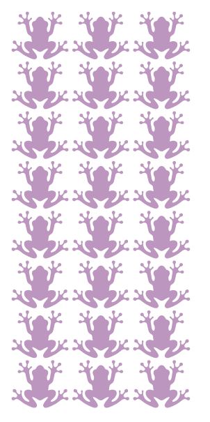 Frog Stickers Sticker Vinyl 1.20" DC34-042 Lilac