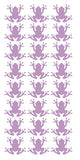 Frog Stickers Sticker Vinyl 1.20" DC34-042 Lilac