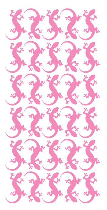 Lizard Stickers Sticker 1-1/4" DC35-045 Pink