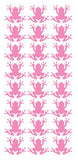 Frog Stickers Sticker Vinyl 1.20" DC34-045 Pink