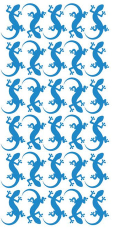 Lizard Stickers Sticker 1-1/4" DC35-053 Medium Blue