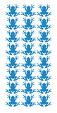 Frog Stickers Sticker Vinyl 1.20" DC34-053 Medium Blue