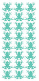 Frog Stickers Sticker Vinyl 1.20" DC34-055 Mint Green