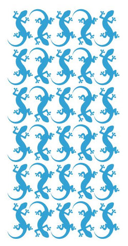 Lizard Stickers Sticker 1-1/4" DC35-056 Light Blue