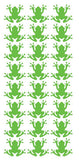 Frog Stickers Sticker Vinyl 1.20" DC34-063 Lime Green