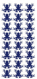 Frog Stickers Sticker Vinyl 1.20" DC34-065 Dark Blue