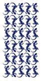 Lizard Stickers Sticker 1-1/4" DC35-065 Dark Blue