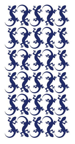 Lizard Stickers Sticker 1-1/4" DC35-065 Dark Blue