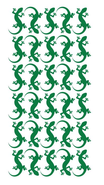 Lizard Stickers Sticker 1-1/4" DC35-068 Green